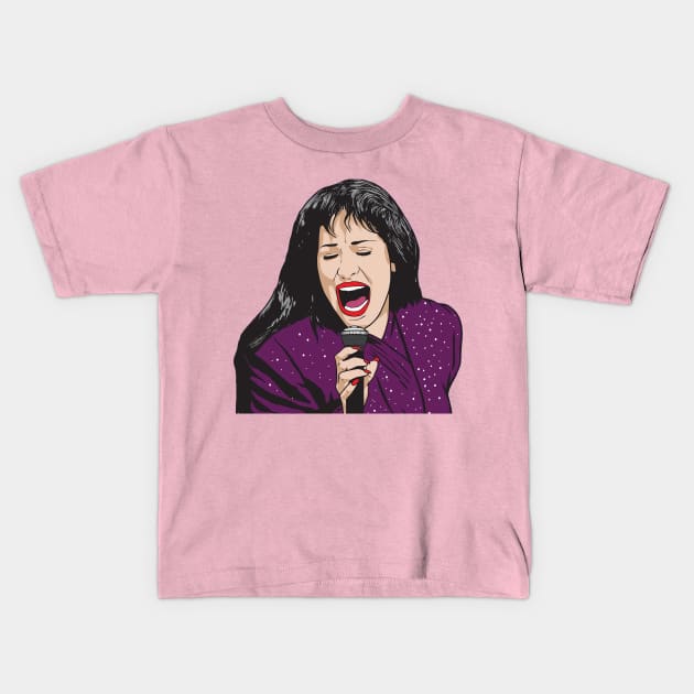 bidi bidi banda tribute to selena Kids T-Shirt by pepesankosong